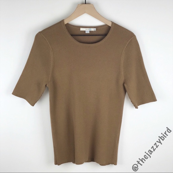 Boden Sweaters - Boden Tan Knit Short Sleeve Sweater